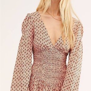 Free People Ingido Child Mini Dress